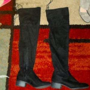 Over knee black boots